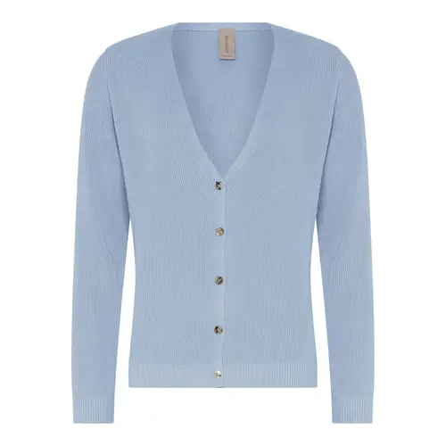 Skovhuus Kvinde Strik Cardigan L. Blue XL