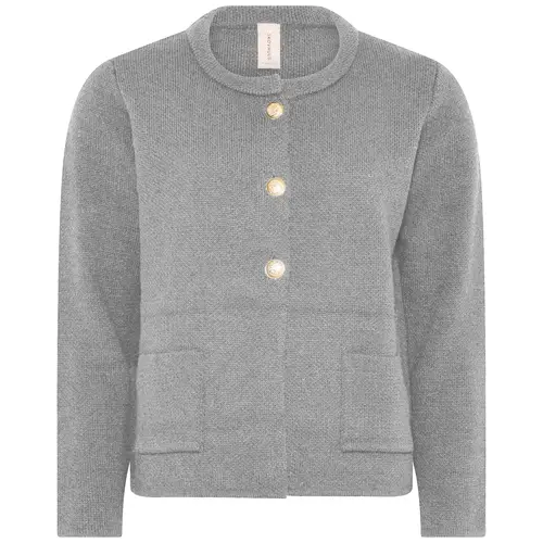 Skovhuus Kvinde Strik Cardigan Stone Grey XXL