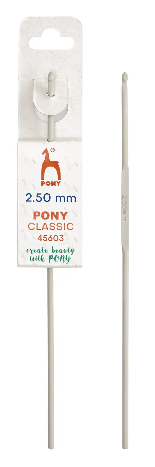 Pony hæklenål aluminium