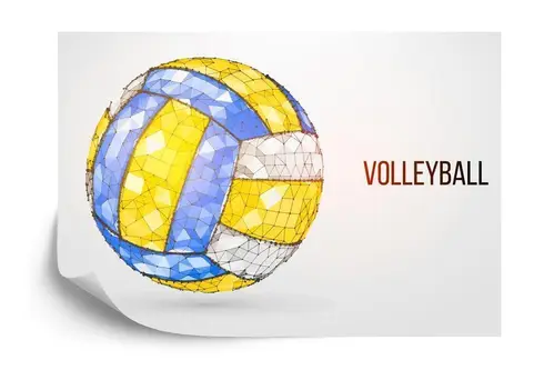 Fototapet - Volleyball i en moderne udgave