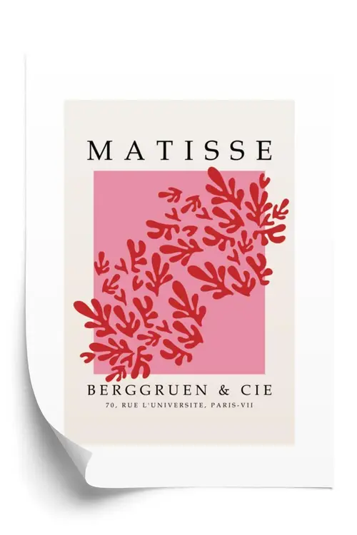 Plakat - Botanisk dekoration i matisse stil