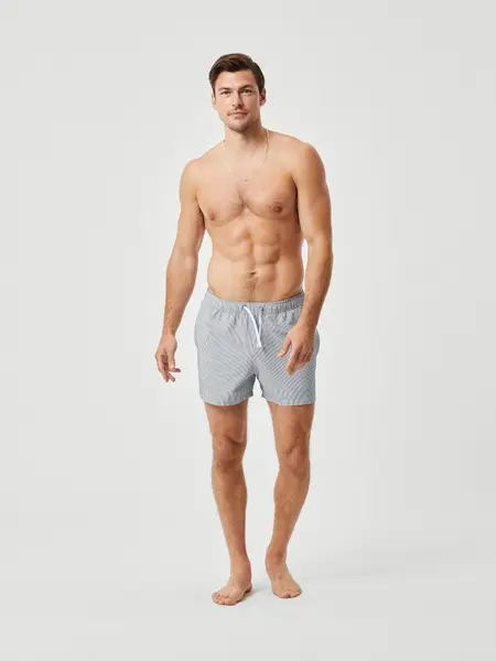 Björn Borg Borg Seersucker Swim Shorts Grå, L