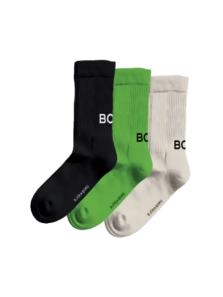 Björn Borg Core Polyamide Crew Socks 3-pack Multi, 41-45