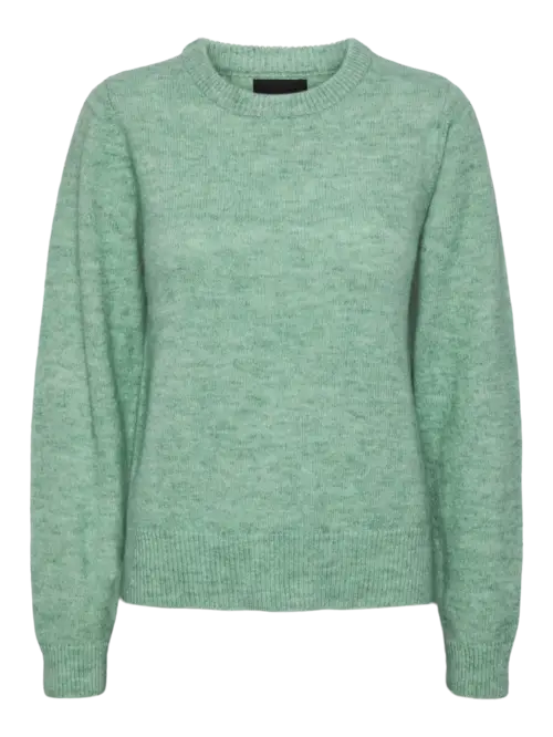 Pckarina ls o-neck knit kac camp Neptune green