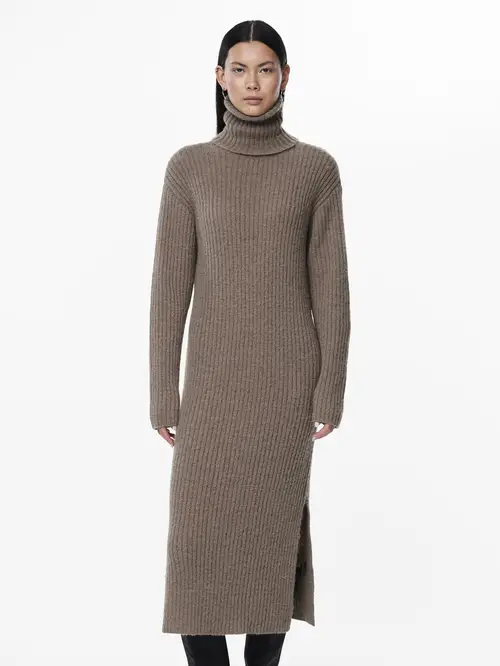 Pclanja ls knit roll neck dress kac camp Fossil