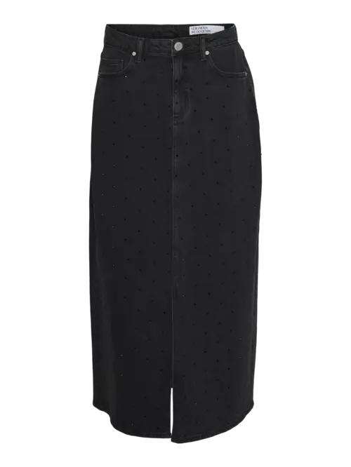 Vmtessa hr maxi dnm skirt rhines mix ga Black denim