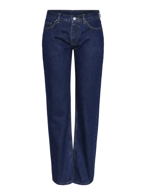 Pclolly low waist denim pants d2d Medium blue denim