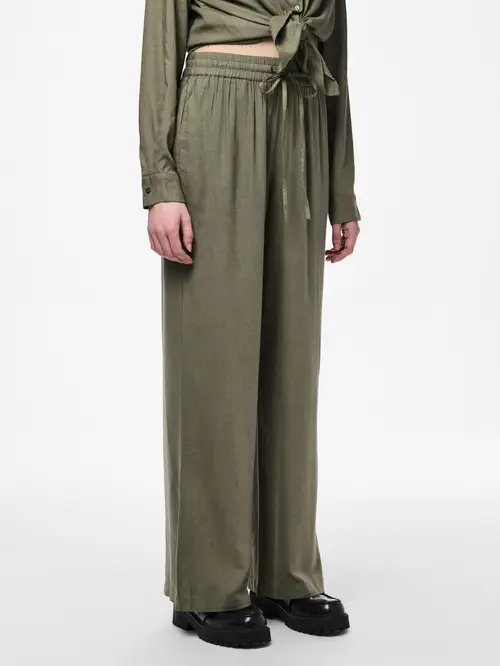 Pcpia hw wide pants pwp mm Deep lichen green