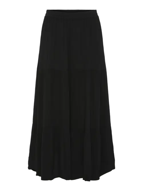 Pcmille mw midi skirt pwp mm bc Black