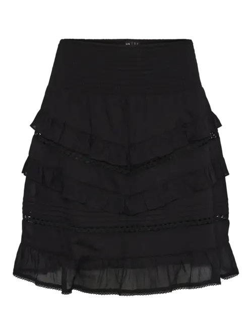 Pcmakenna mw mini skirt d2d Black