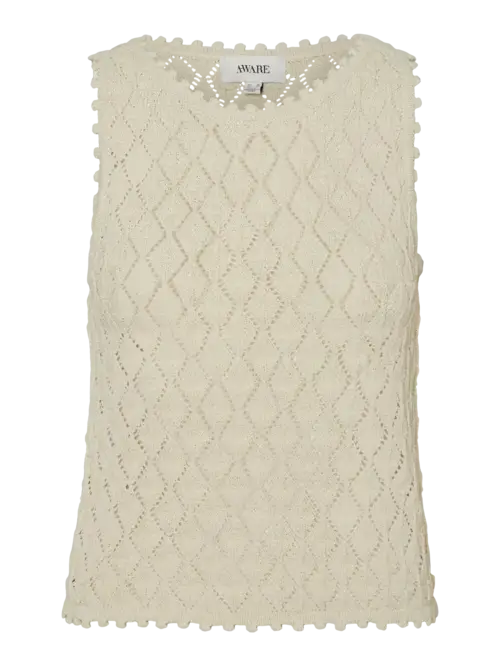 Vmevelyn christa sl crochet top vma Birch