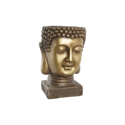 Guld Buddha Skulptur i Glasfiber 25 x 25 x 36 cm