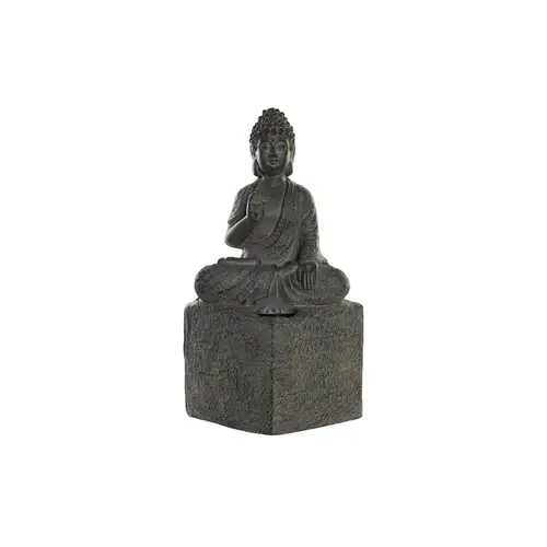 Buddha Havefigur i Kobberfinish med LED-lys 27 x 24 x 46 cm