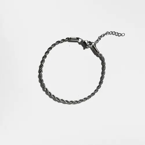 ROPE BRACELET 2MM - Sølv