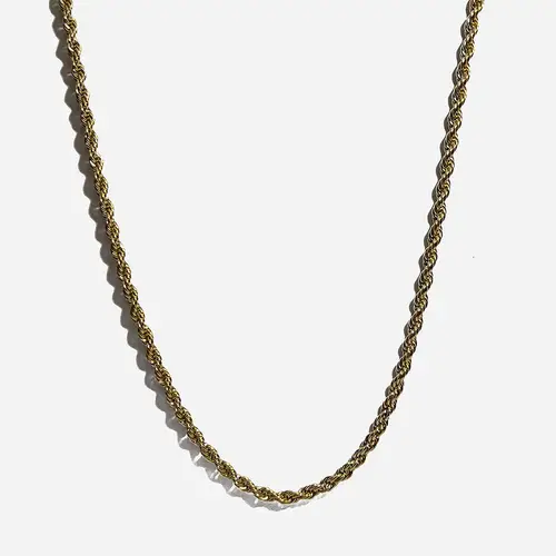 ROPE CHAIN 3mm - Guld