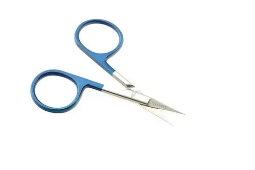 Scissor straight 4&quot; tungsten carbide fine blade Blue