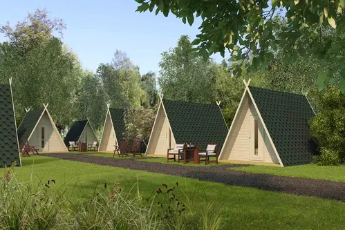 13,2 M² HAVEHUS - WIGWAM CAMPINGHYTTE