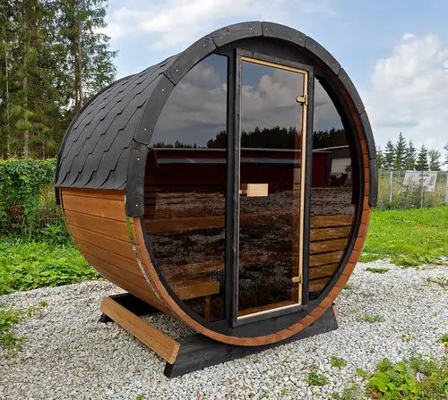 Sauna - Deluxe (KING SIZE FRONT - Færdigbygget) 160cm lang