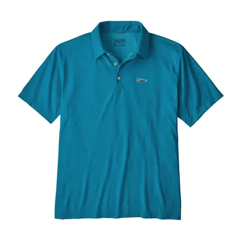 Patagonia Men's Sunshade Polo - Tarpon Fitz Roy Joya Blue Medium