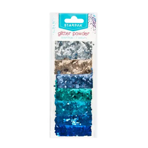 Glitter Konfetti Pastelfarver - 7 farver