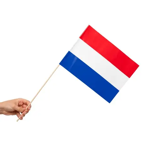 Papirsflag på pind 10 stk. Holland