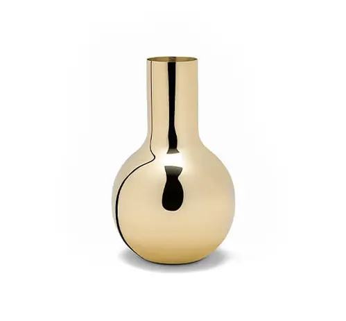 Boule vase messing