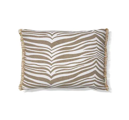 Zebra pyntepude taupe OUTLET