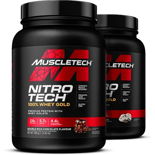 MuscleTech Nitro Tech 100% Whey Gold - 908g Cookies & Cream