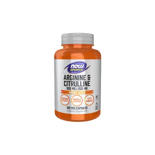 Arginine 500mg & Citrulline 250mg - 120vcaps