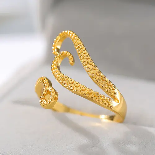 Golden Octopus Ring 18K Guldbelagt | Callisto Jewellery | Ringe |  Kvinder