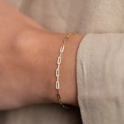 ALMA MEDIUM SOLID GOLD BRACELET - Armbånd - Sisi Copenhagen