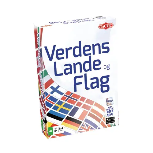 Verdens Lande Og Flag (Flagspillet) - Tactic - Fra 8 år.