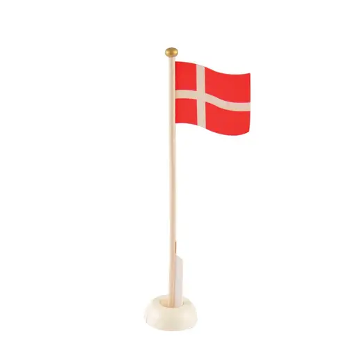 Flag, Dannebro Danmarksflag i træ - 30 cm. - 1 stk