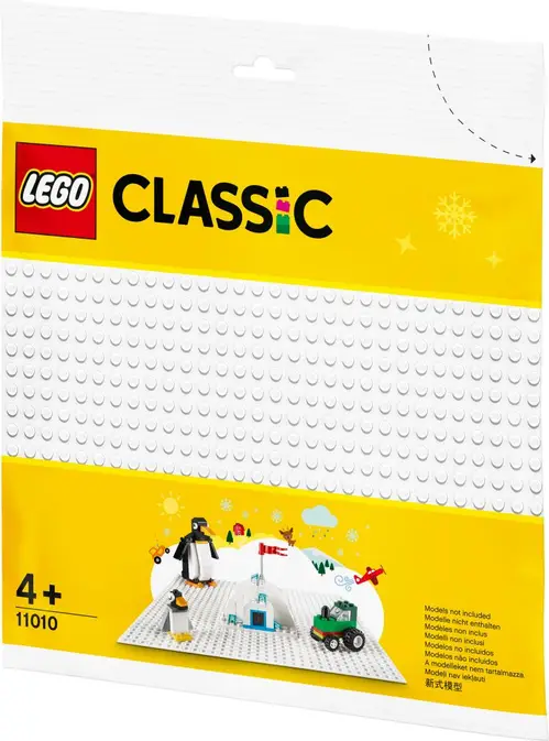 LEGO Classic - Hvid Byggeplade - 25x25 cm - 32x32 knopper