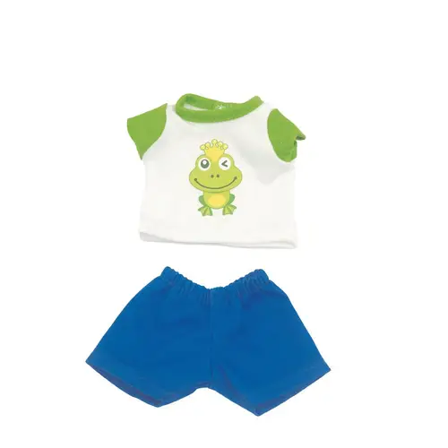 Dukketøj - 25-27 cm - T-shirt & shorts - Fra 3 år.