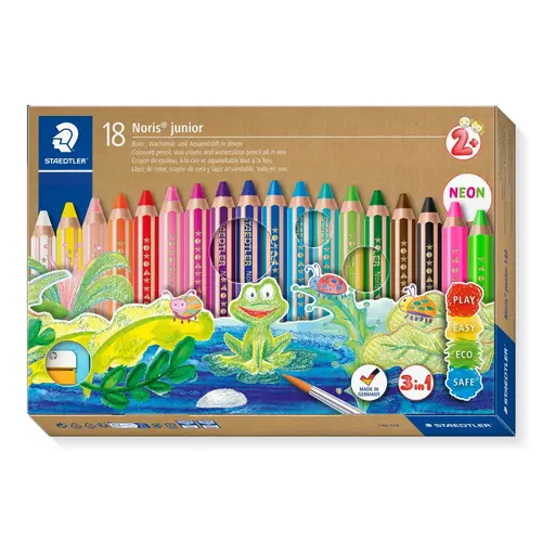 STAEDTLER - Noris Junior Farveblyanter - 18 stk