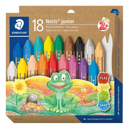 STAEDTLER - Noris Junior Farvekridt - 18 stk