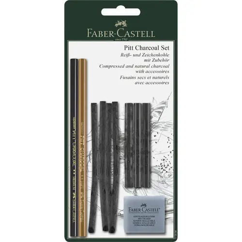 Pitt tegnekul/charcoal set