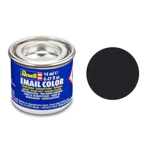 Revell hobbymaling 14 ml – Tar black/mat