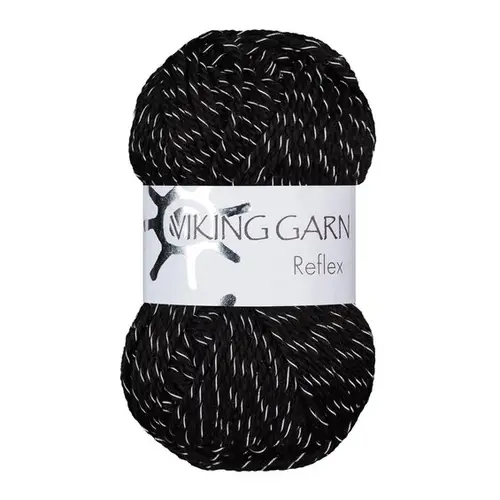 Viking Garn Reflex 50 g sort 403