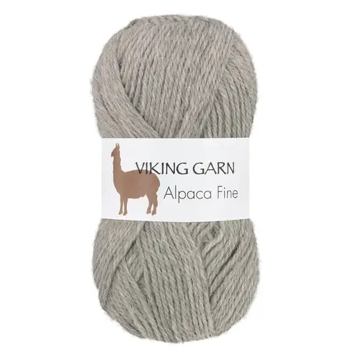 Viking Garn Alpaca Fine 50 g grå 613