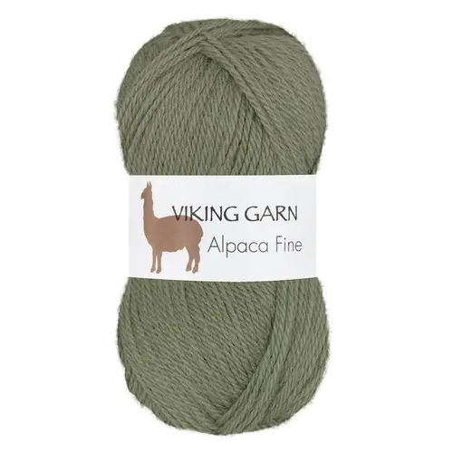 Viking Garn Alpaca Fine 50 g mosgrøn 634