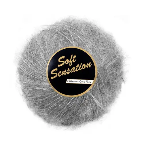 Lammy Garn Soft Sensation 25 g grå 38