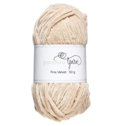 Garn Thin Velvet 50 g beige – fløjlsblødt og himmelsk blødt garn