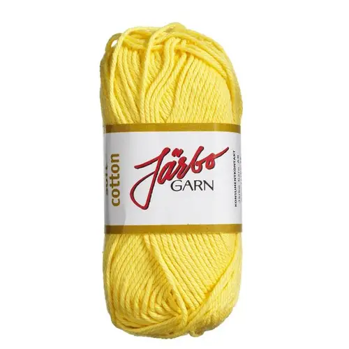 Garn Järbo Soft Cotton 50 g gul – 8874 Lemon