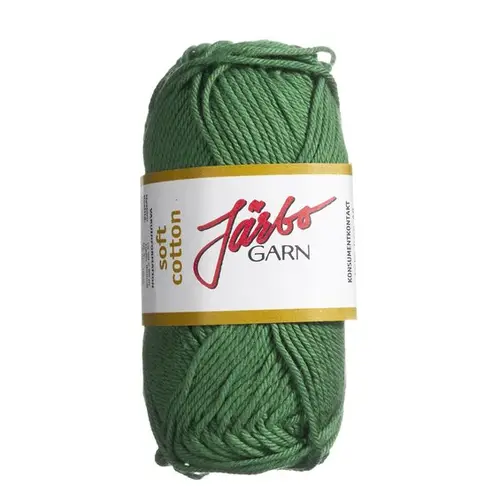 Garn Järbo Soft Cotton 50 g grøn – 8860 Forest green