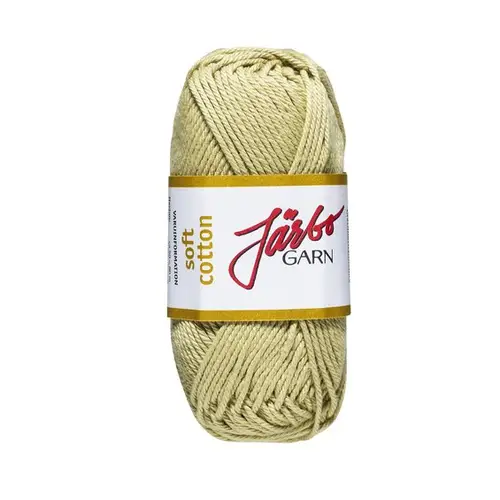 Garn Järbo Soft Cotton 50 g kakigrøn – 8863 Olive green