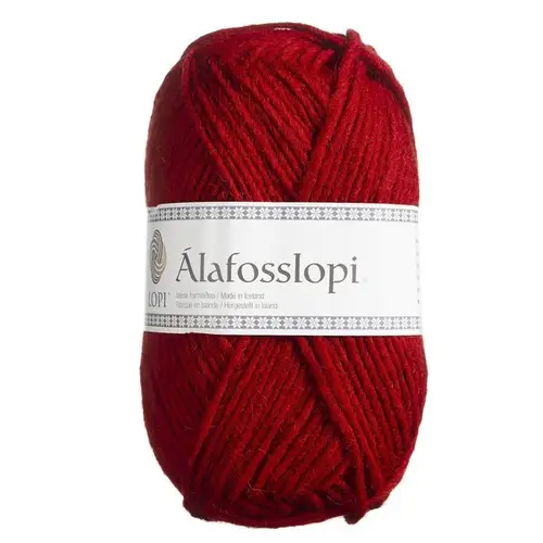 Garn Istex Alafosslopi 100 g rød – 0047 Happy red