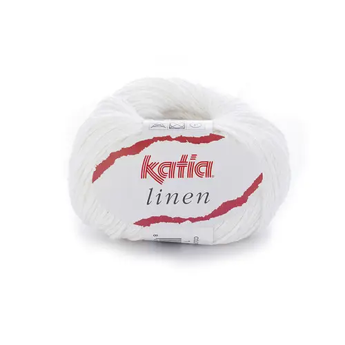 Garn Linen 50 g hvid