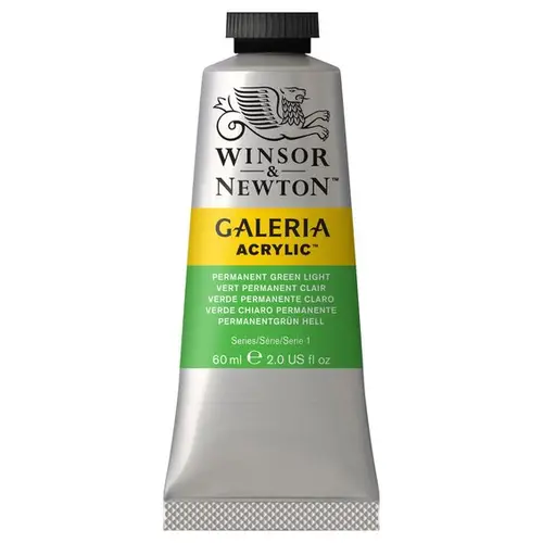 Winsor & Newton Galeria akrylfarve 60 ml Permanent Green Light 483